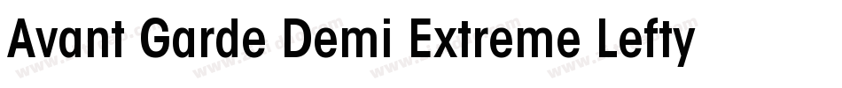 Avant Garde Demi Extreme Lefty字体转换